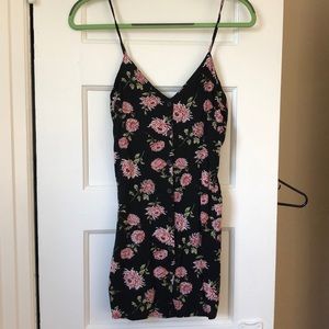 Floral dress with buttons